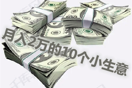 月入2万的10个小生意(只赚不赔的小生意目前很火)