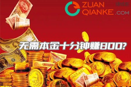 无需本金十分钟赚800(这两个项目别错过)